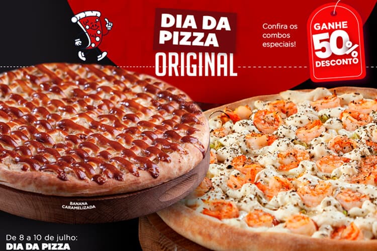 FORNERIA ORIGINAL CELEBRA DIA DA PIZZA COM DESCONTOS